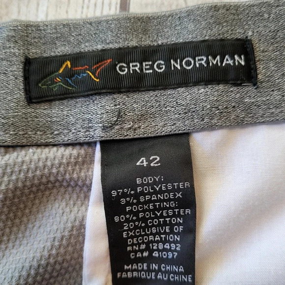 Greg Norman Men's •Size 42• Golf Shorts Gray Lightweight Comfortable - Picture 4 of 8